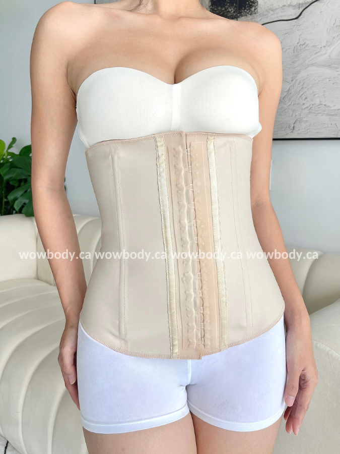 1 pc Latex Waist Corset for Women, Waist Trainer with High Compression  Straps, Postpartum Slimming & Body Shaper