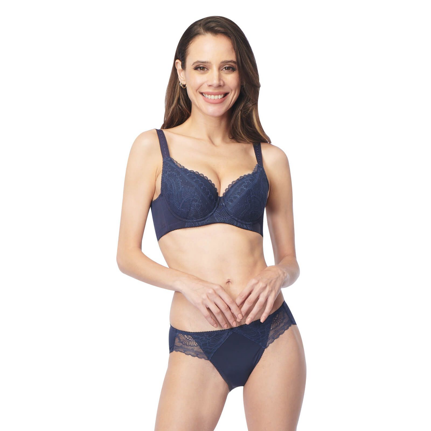 Rivera High Paneled Demi Contour Bra XIXILI OXB 6048