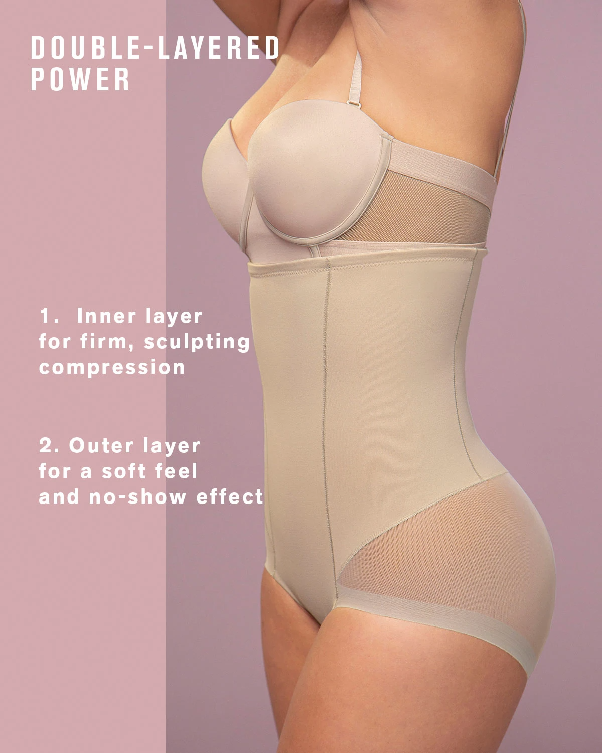 High-waist Seamless Shaping Panty Leonisa 012811