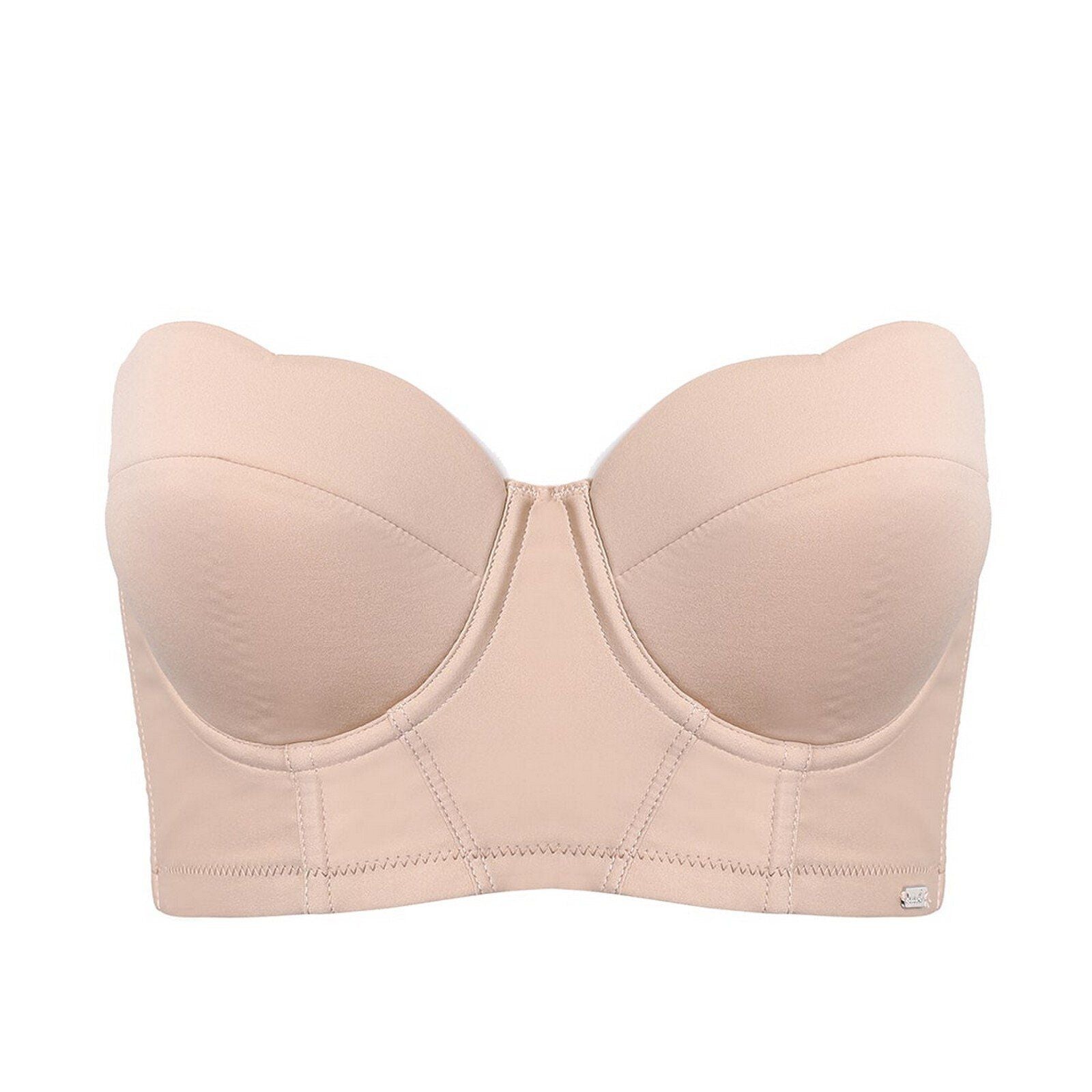 Leonisa Strapless Contouring Bustier Bra Beige : : Clothing, Shoes  & Accessories